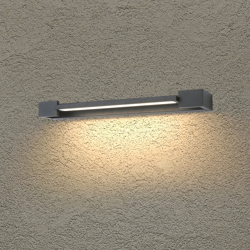 Brilagi - Aplique LED exterior AQUA LINE LED/12W/230V 45 cm IP44 antracita CRI 90