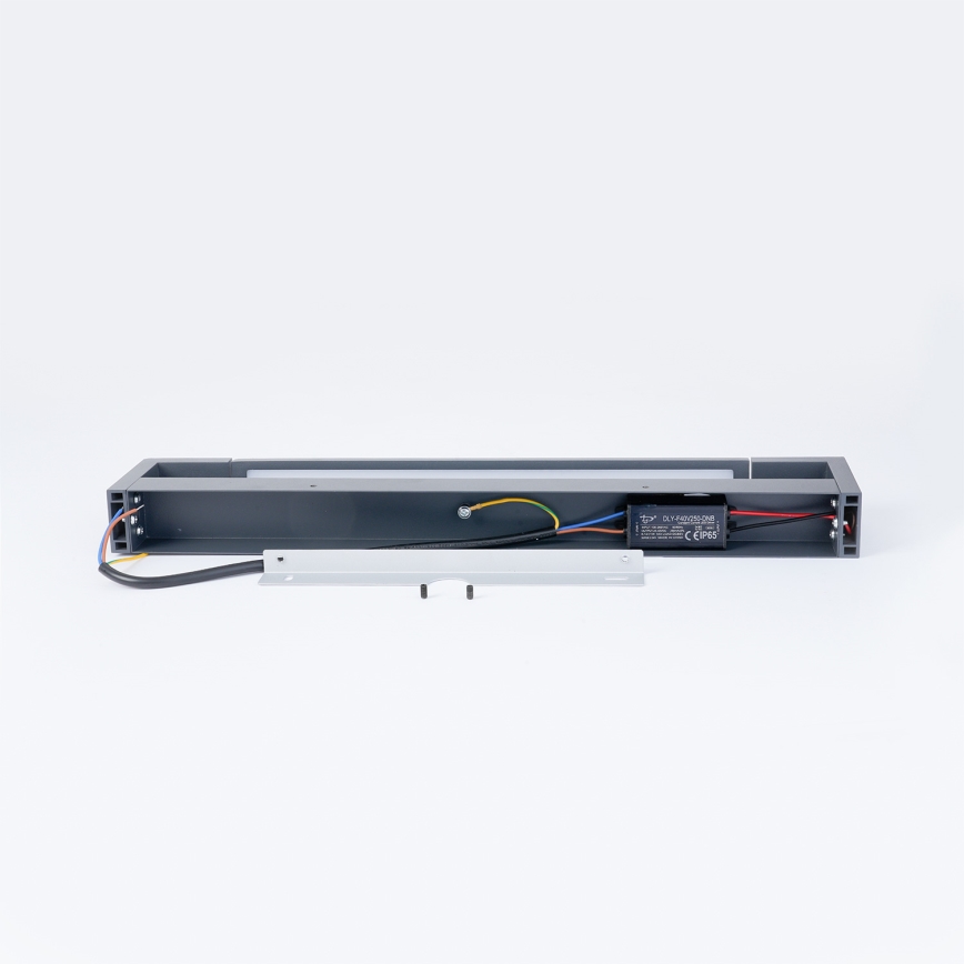 Brilagi - Aplique LED exterior AQUA LINE LED/12W/230V 45 cm IP44 antracita CRI 90
