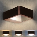 Brilagi - Aplique LED de pared exterior BARI LED/7W/230V 3000/4000/6000K marrón IP54