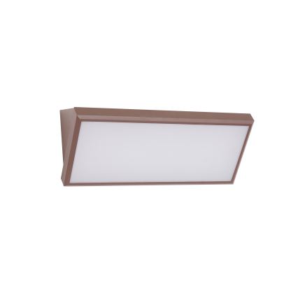 Brilagi - Aplique de pared exterior LED con sensor TRIANGLE LED/42W/230V 45 cm marrón IP65