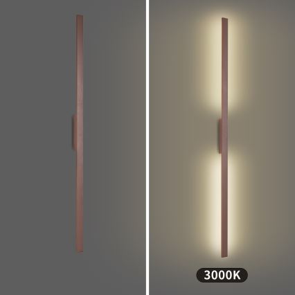 Brilagi - Aplique LED de exterior LUNA LED/30W/230V 3000K IP65 150 cm marrón CRI 90