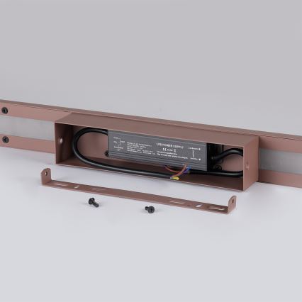Brilagi - Aplique LED de exterior LUNA LED/30W/230V 3000K IP65 150 cm marrón CRI 90