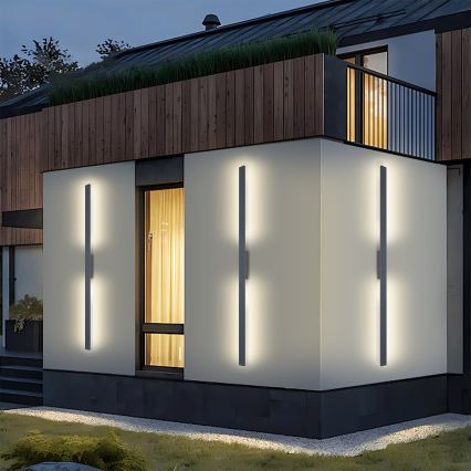 Brilagi - Aplique LED de pared para exterior LUNA LED/30W/230V 4000K IP65 150 cm antracita CRI 90