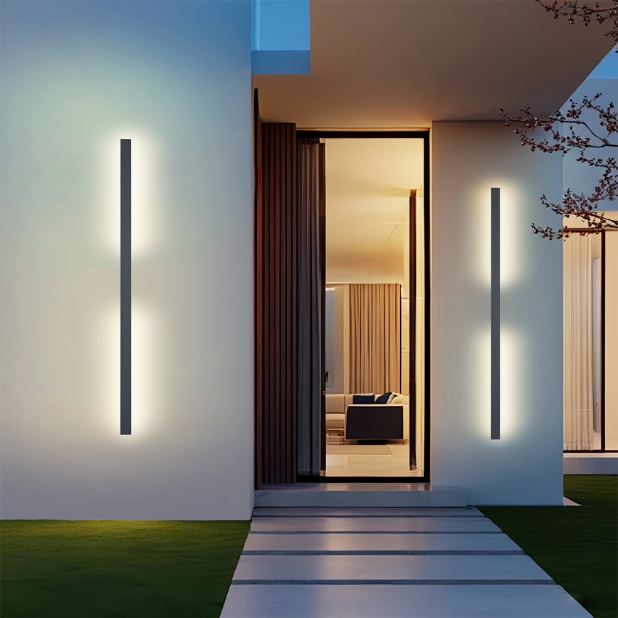Brilagi - Aplique LED de pared para exterior LUNA LED/30W/230V 4000K IP65 150 cm antracita CRI 90