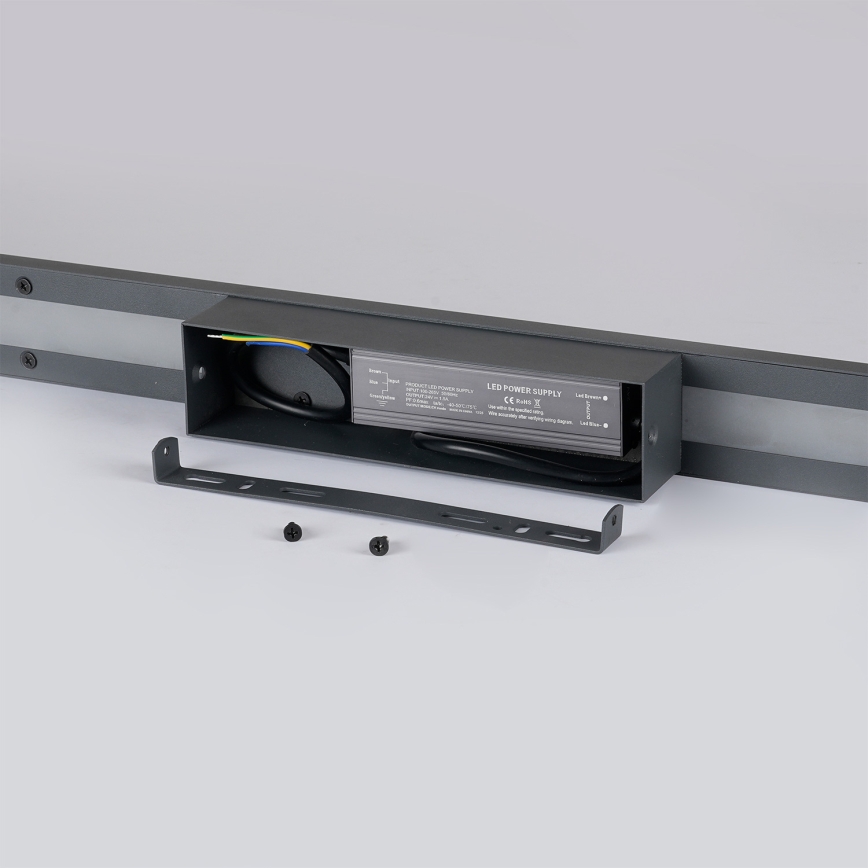 Brilagi - Aplique LED de pared para exterior LUNA LED/30W/230V 4000K IP65 150 cm antracita CRI 90