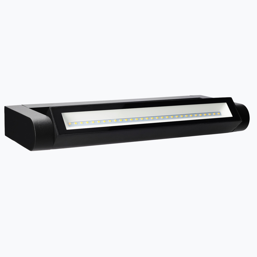 Brilagi - Aplique LED de pared exterior SALERNO LED/12W/230V 35,5 cm negro IP65