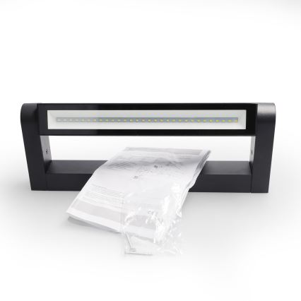 Brilagi - Aplique LED de pared exterior SALERNO LED/12W/230V 35,5 cm negro IP65