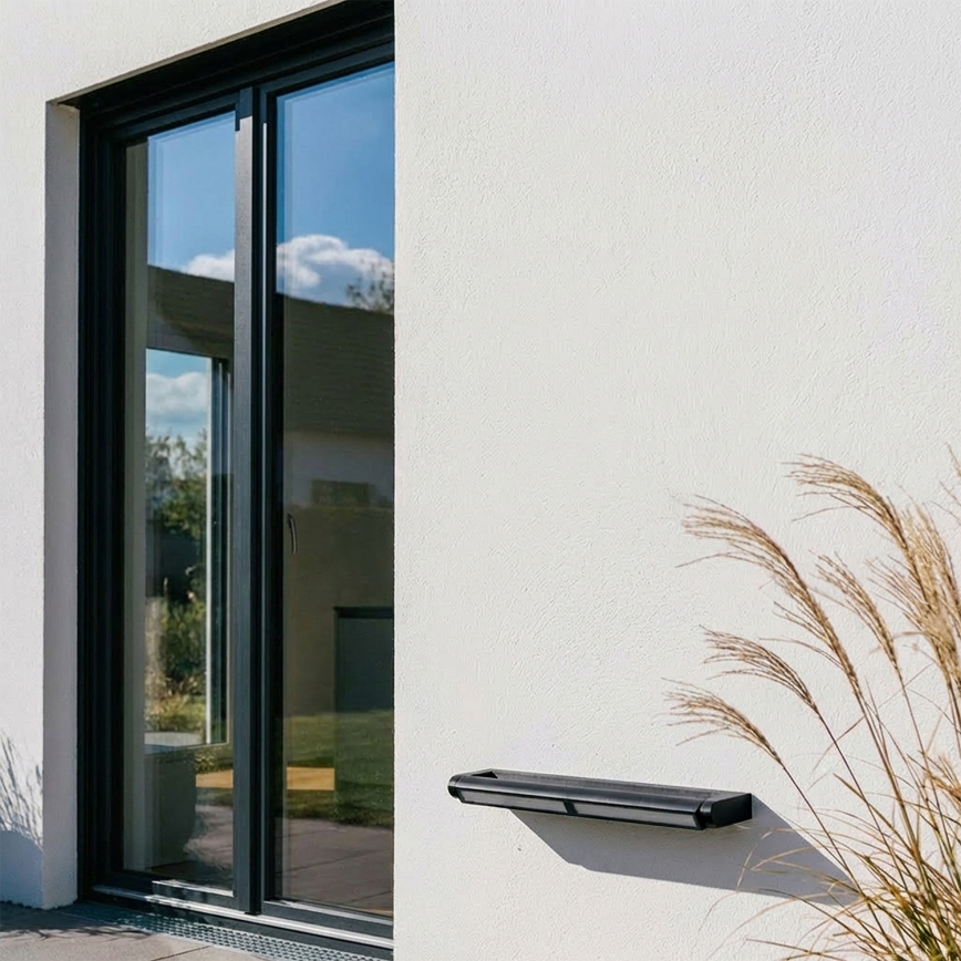 Brilagi - Aplique LED de pared exterior SALERNO LED/24W/230V 66 cm negro IP65