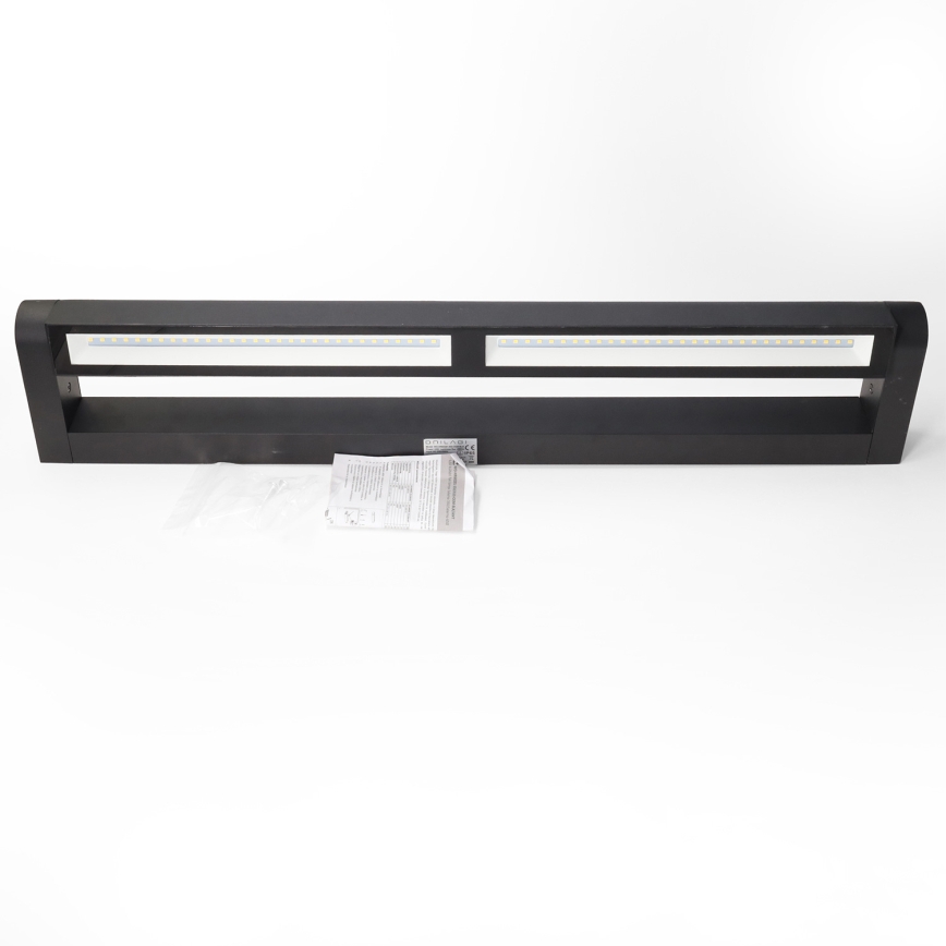 Brilagi - Aplique LED de pared exterior SALERNO LED/24W/230V 66 cm negro IP65