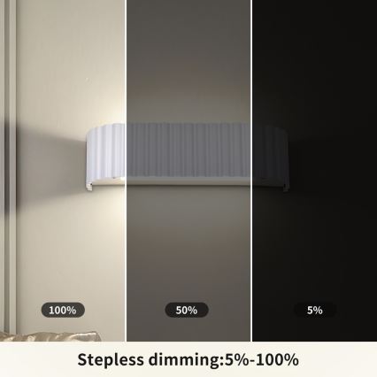 BRILAGI - Aplique de pared LED FALCON MODERN LED/10W/230V 30 cm 3000/4500/6000K blanco
