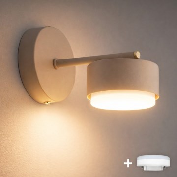 Brilagi - Aplique LED de pared MONO 1xGX53/13W/230V beige