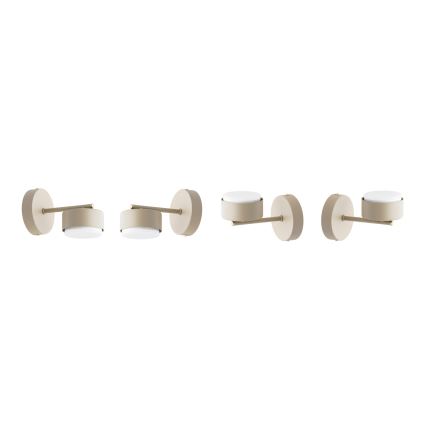 Brilagi - Aplique LED de pared MONO 1xGX53/13W/230V beige