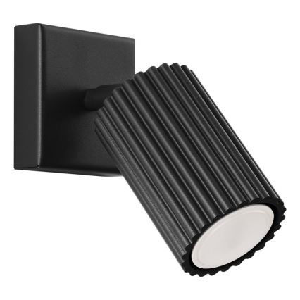 Brilagi - Aplique LED de pared orientable CRESTO 1xGU10/10W/230V negro