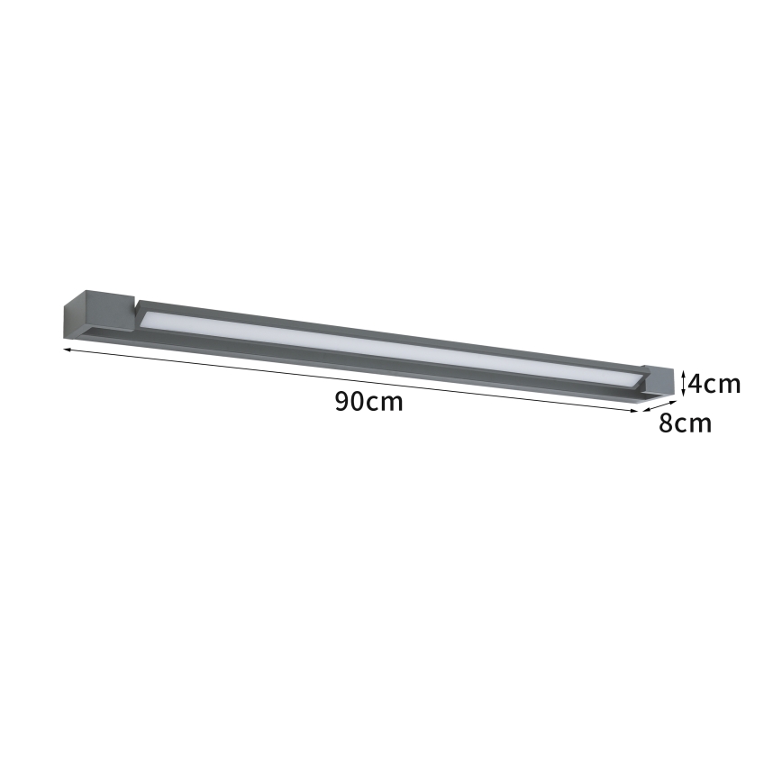 Brilagi - Aplique de pared LED para exterior AQUA LINE LED/24W/230V 90 cm IP44 antracita CRI 90