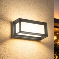 Brilagi - Aplique LED de pared para exterior con sensor PARKER LED/12W/230V antracita IP44