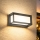 Brilagi - Aplique LED de pared para exterior con sensor PARKER LED/12W/230V antracita IP44