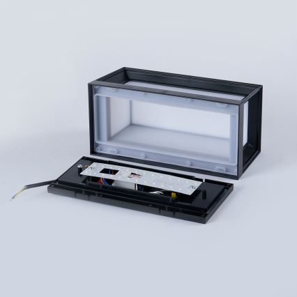 Brilagi - Aplique LED de exterior con sensor PARKER LED/12W/230V negro IP44