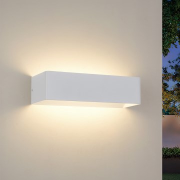 Brilagi - Aplique LED de pared para exterior DONNANI LED/12W/230V blanco IP44