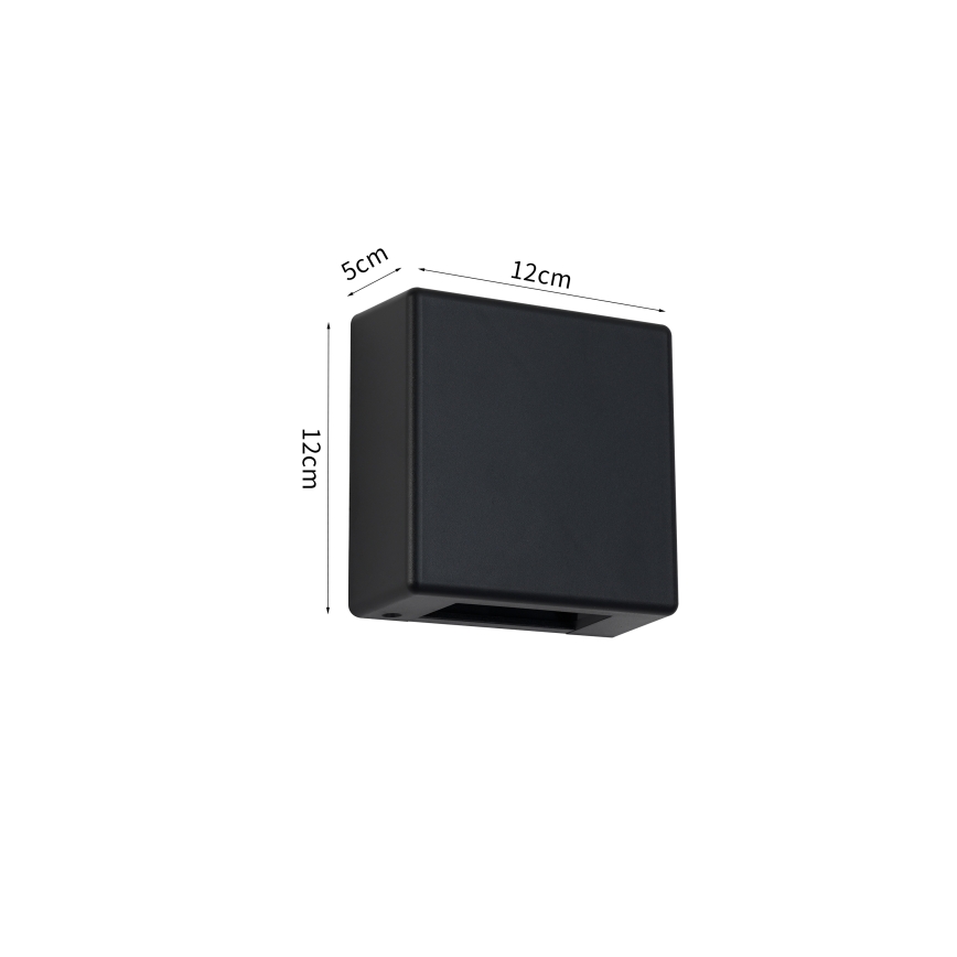 Brilagi - Aplique LED de pared para exterior DOUBLERAY LED/6W/230V, negro, IP54