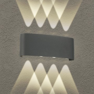 Brilagi - Aplique LED de pared para exterior FLAREBOX LED/8W/230V antracita IP65