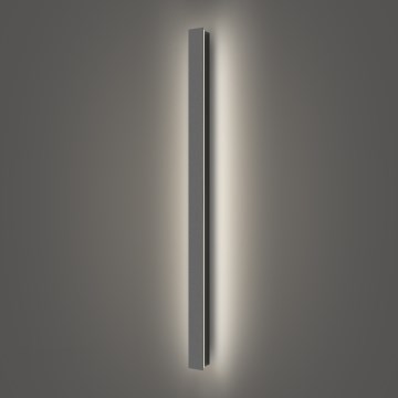 Brilagi - Aplique LED de pared para exterior LINEAR, 22W, 230V, 4000K, IP65, 100 cm, antracita, IRC 90