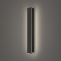 Brilagi - Aplique LED de pared para exterior LINEAR LED/12W/230V 4000K IP65 50 cm negro IRC 90