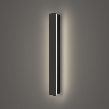 Brilagi - Aplique LED de pared para exterior LINEAR LED/12W/230V 4000K IP65 50 cm negro IRC 90