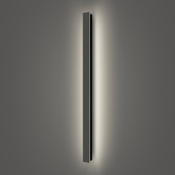 Brilagi - Aplique LED de pared para exterior LINEAR LED/22W/230V 4000K IP65 100 cm negro CRI 90