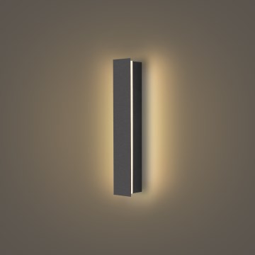 Brilagi - Aplique LED de pared para exterior LINEAR LED/8W/230V 3000K IP65 30 cm antracita CRI 90