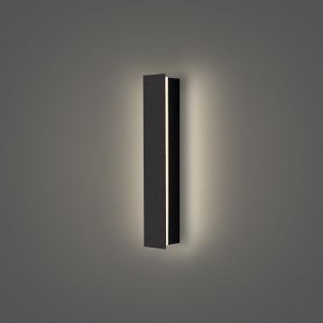 Brilagi - Aplique LED de pared para exterior LINEAR LED/8W/230V 4000K IP65 30 cm negro IRC 90