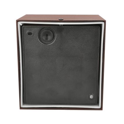 Brilagi - Aplique LED de pared para exterior TERNI LED/12W/230V marrón IP44