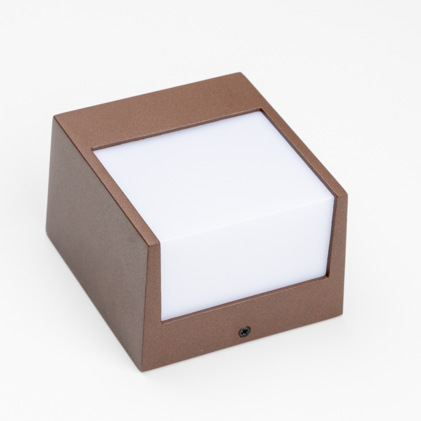 BRILAGI - Aplique LED de pared para exterior TERNI LED/12W/230V marrón IP44