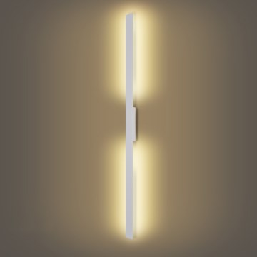 Brilagi - Aplique LED de pared para exteriores LUNA, 30W, 230V, 3000K, IP65, 150 cm, blanco, CRI 90