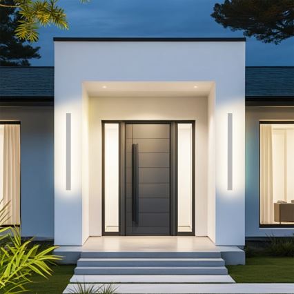 Brilagi - Aplique LED de pared para exteriores LINEAR LED/22W/230V 3000K IP65 100 cm blanco CRI 90