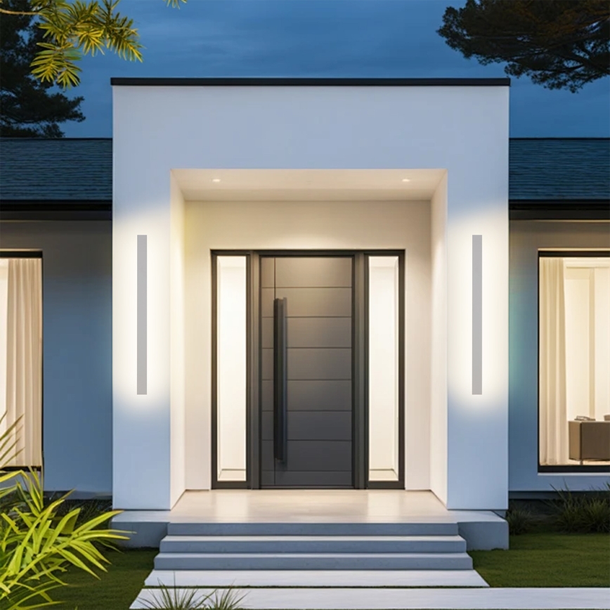 Brilagi - Aplique LED de pared para exteriores LINEAR LED/22W/230V 3000K IP65 100 cm blanco CRI 90