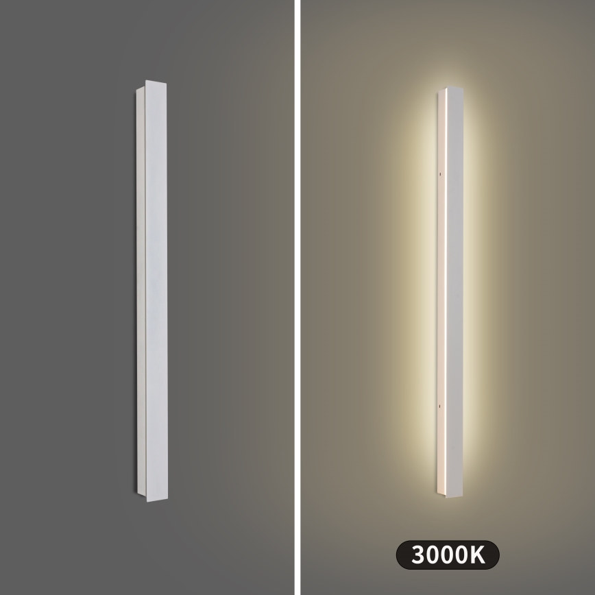 Brilagi - Aplique LED de pared para exteriores LINEAR LED/22W/230V 3000K IP65 100 cm blanco CRI 90