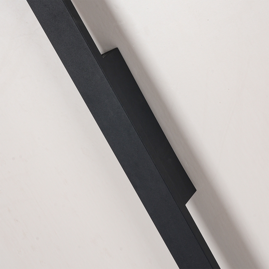 Brilagi - Aplique de pared LED para exterior LUNA LED/30W/230V 3000K IP65 150 cm negro CRI 90