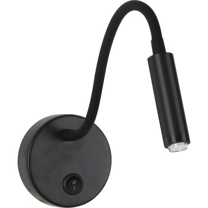Brilagi - Aplique LED flexible regulable MAYA 1xG9/4W/230V negro 2700-6500K Wi-Fi Tuya