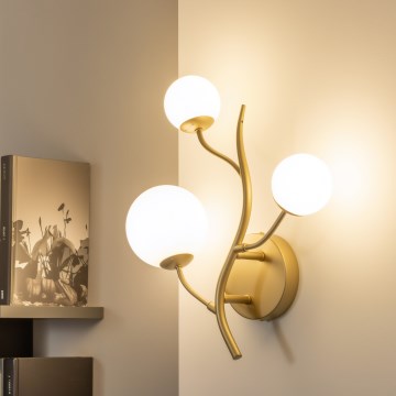 Brilagi - Aplique LED MISTEL 3xG9/3W/230V dorado/blanco