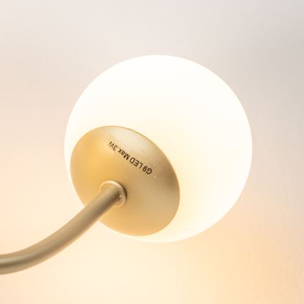 Brilagi - Aplique LED MISTEL 3xG9/3W/230V dorado/blanco