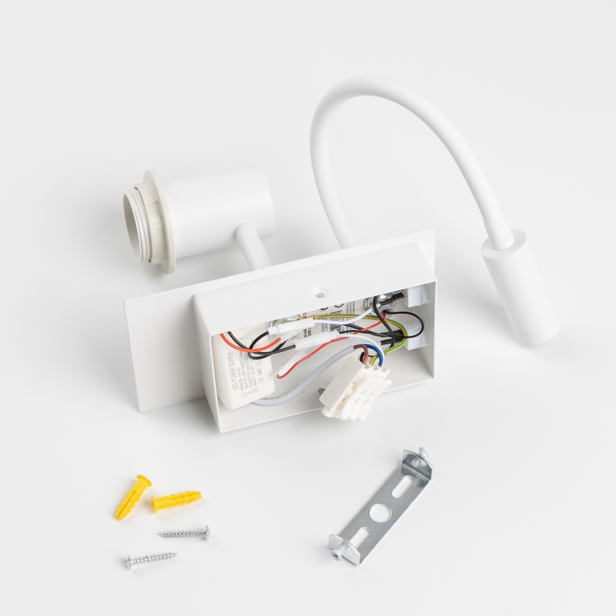 Brilagi - LED Aplique flexible NUBILA 1xE27/25W/230V + LED/3W blanco/color crema