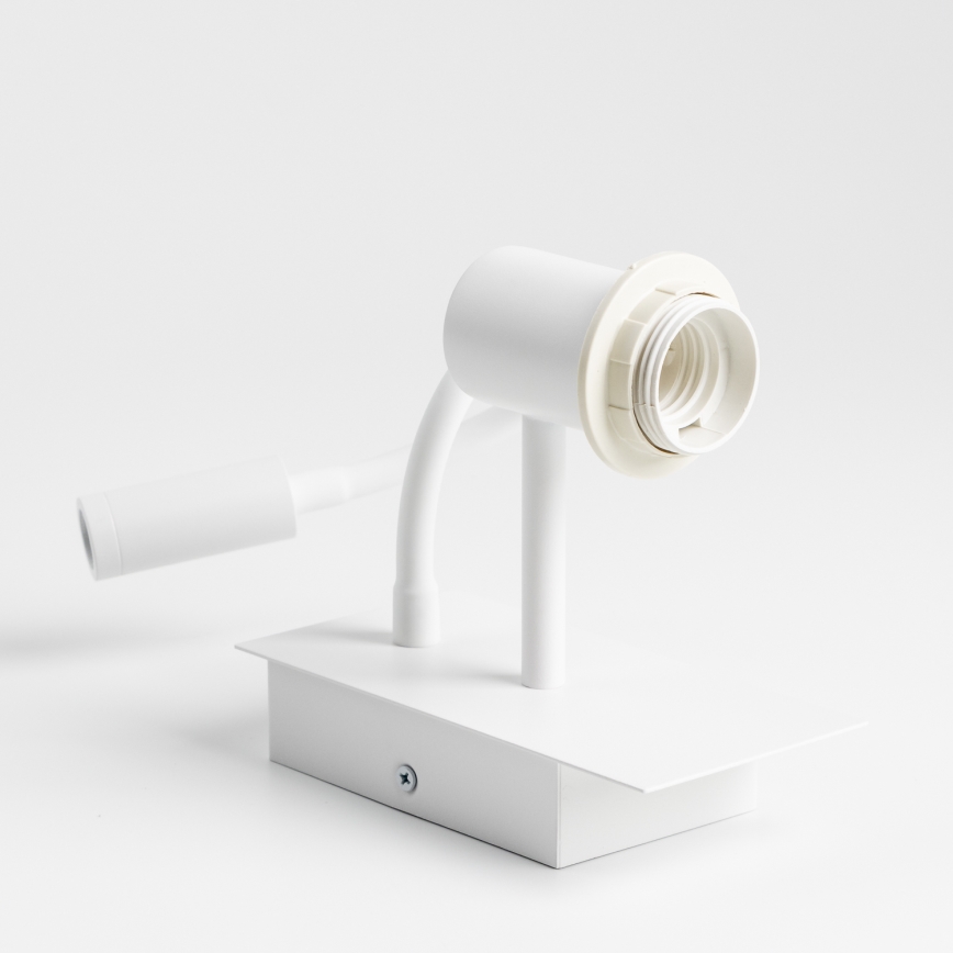 Brilagi - LED Aplique flexible NUBILA 1xE27/25W/230V + LED/3W blanco/marrón claro