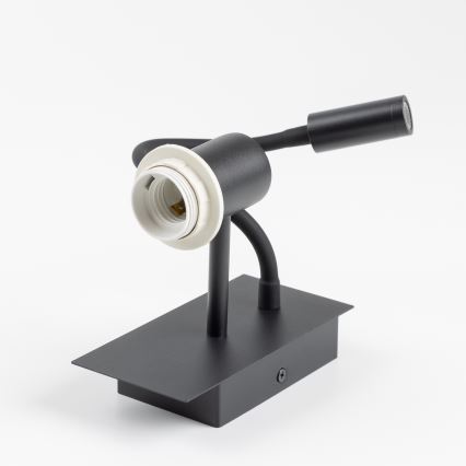 Brilagi - LED Aplique flexible NUBILA 1xE27/25W/230V + LED/3W negro/azul oscuro