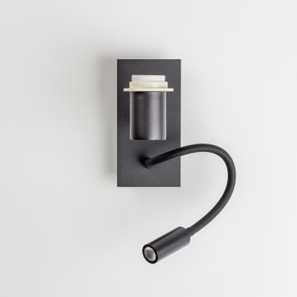 Brilagi - LED Aplique flexible NUBILA 1xE27/25W/230V + LED/3W negro/rosa
