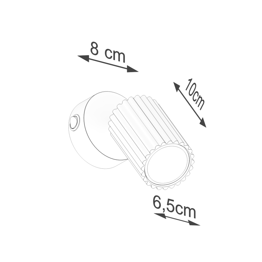 Brilagi - Aplique LED orientable de pared CRESTO 1xGU10/10W/230V color crema