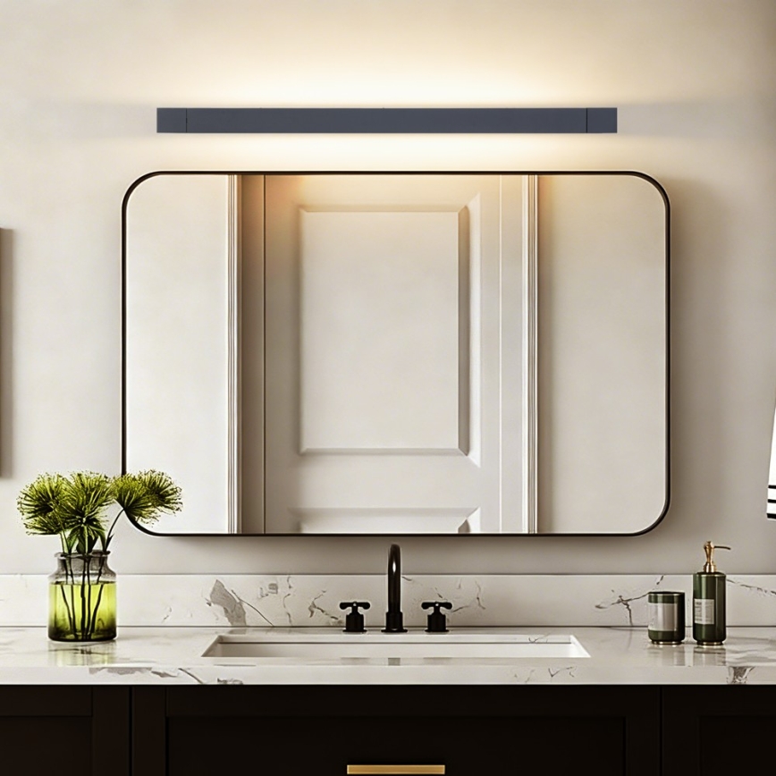 BRILAGI - Iluminación LED para espejo de baño AQUA LINE LED/20W/230V 80 cm IP44 negro IRC 90