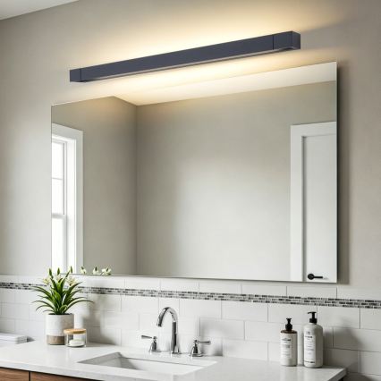 BRILAGI - Iluminación LED para espejo de baño AQUA LINE LED/20W/230V 80 cm IP44 negro IRC 90