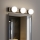 Brilagi - Aplique LED para espejo de baño HOLLYWOOD 3xLED/3W/230V 39 cm IP44 negro
