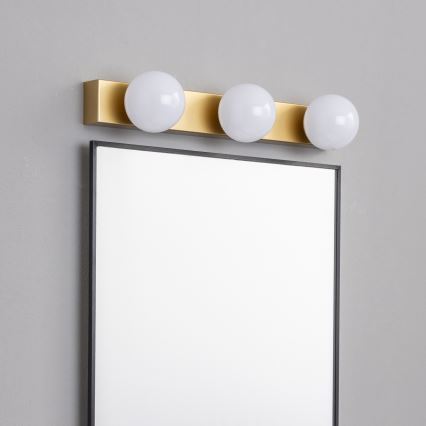 Brilagi - Iluminación LED para espejo de baño HOLLYWOOD 3xLED/3W/230V 39 cm IP44 dorada