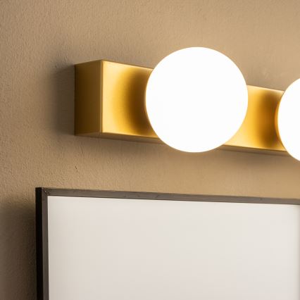 Brilagi - Iluminación LED para espejo de baño HOLLYWOOD 3xLED/3W/230V 39 cm IP44 dorada